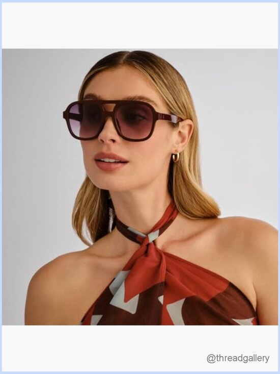 Classic Aviator Sunglasses with UV Protection and Scratch Resistant Lenses